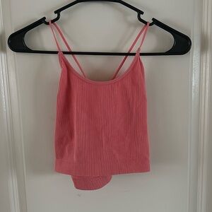 Pink Crop Tank Top